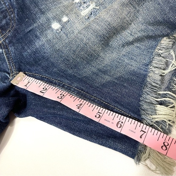 NEW! ONE TEASPOON MAN MR PINKs DISTRESSED DENIM SHORTS Relaxed Fit S… - Picture 12 of 13